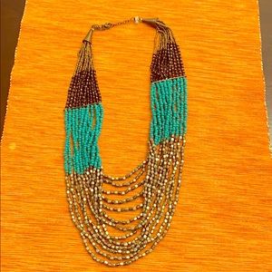 Turquoise beaded necklace
